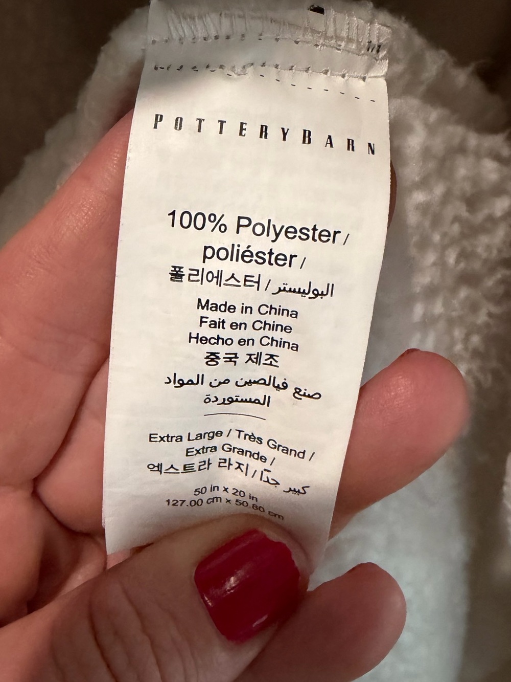 Pottery Barn Teddy Bear robe size XL - Picture 6 of 7